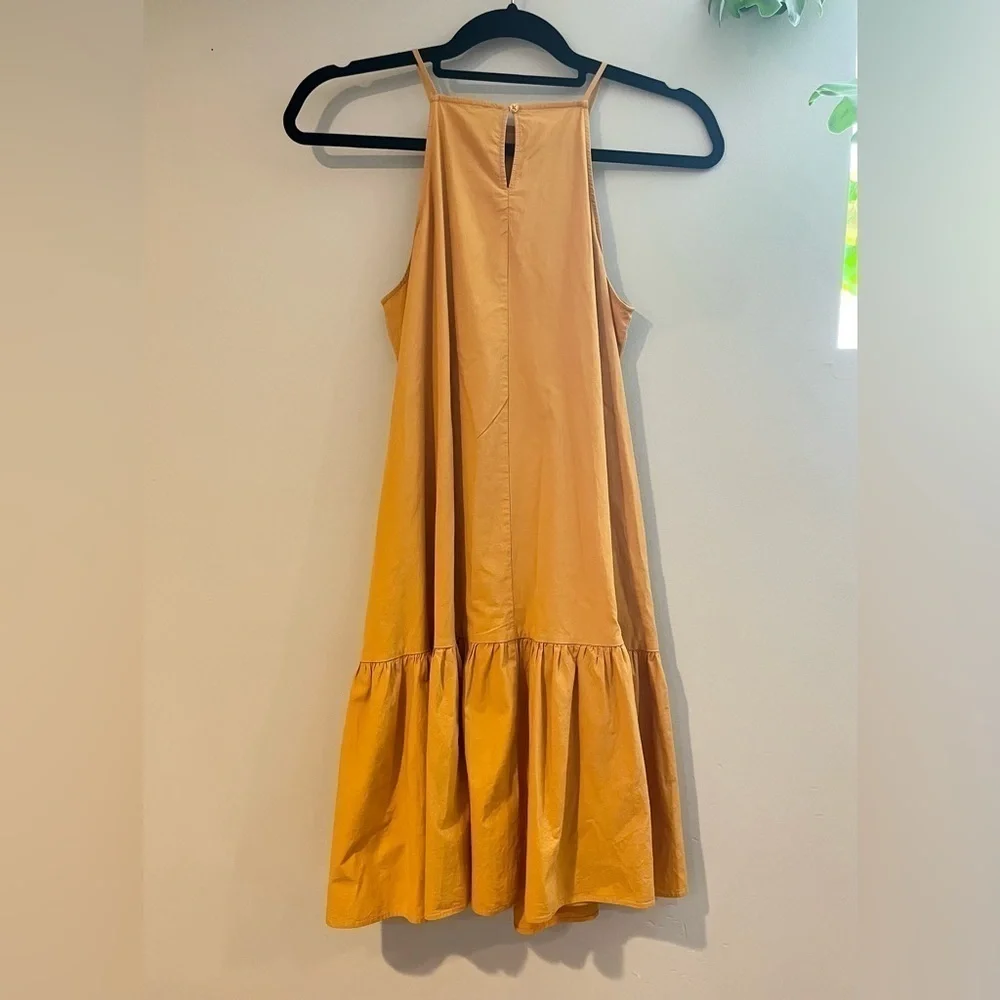 Ann Taylor Mustard Yellow Midi Dress XS